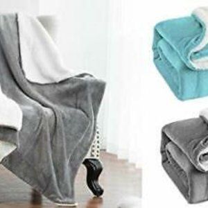 Ultimate Comfort Reversible Plush Sherpa (Grey)